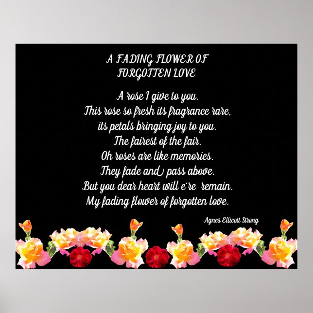 PÓSTER FLORES FALLIDOS OLVIDAN EL AMOR (Frente)