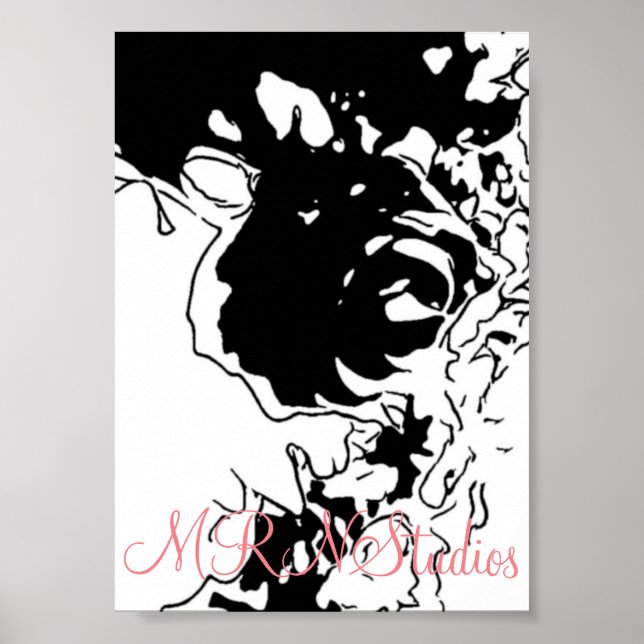 Póster Flores Garabateadas de MRNStudios (Frente)
