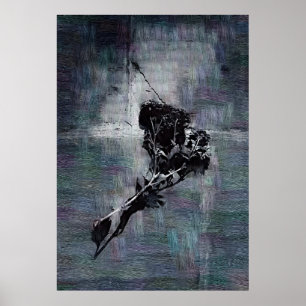 Póster Flores góticas