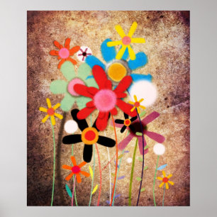 Póster Flores Hechas a Mano