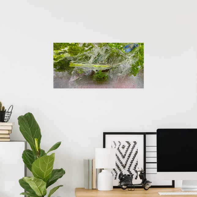 Póster Flores Heladas,  (Oficina en casa)