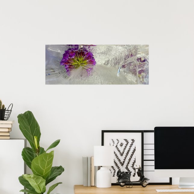 Póster Flores Heladas,  (Oficina en casa)