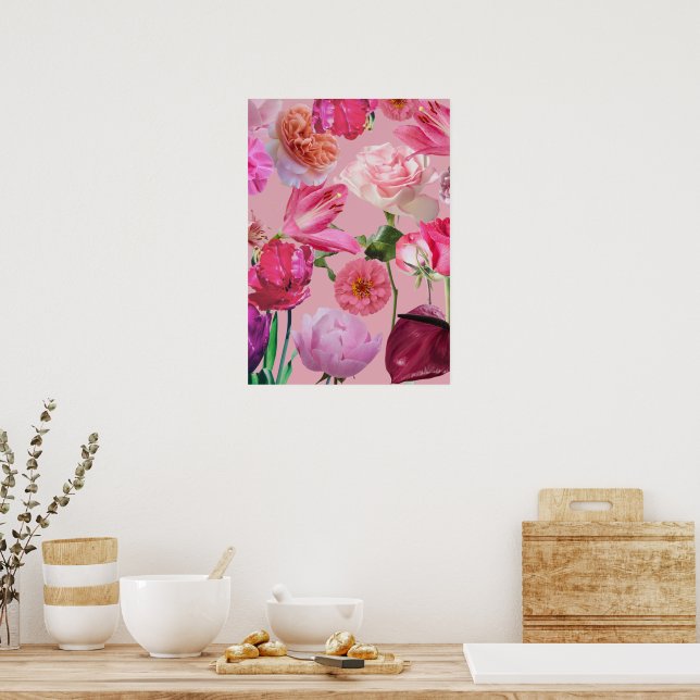 Póster Flores hermosas (Cocina)