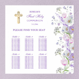 Póster Flores Lilac Primera tabla de asientos de la comun
