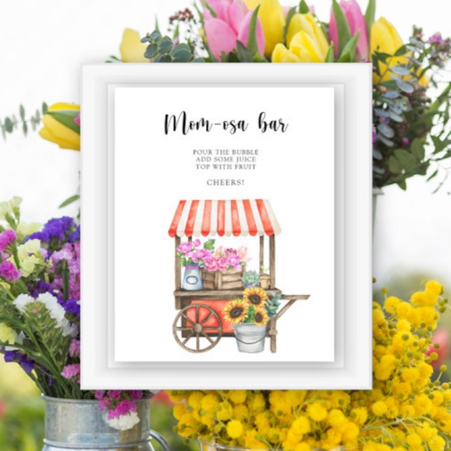 Póster flores locales ducha de bebé - Bar Momosa (Subido por el creador)