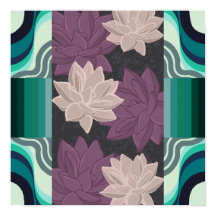 Flores Lotus encantadoras: Lotus morado y Lotus ro