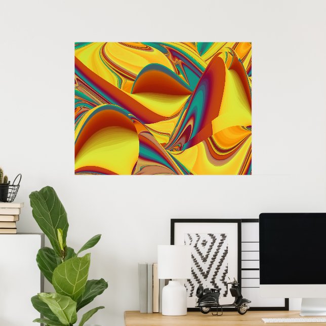 Póster Flores Mágicas de Primavera Verano Otoño (Oficina en casa)