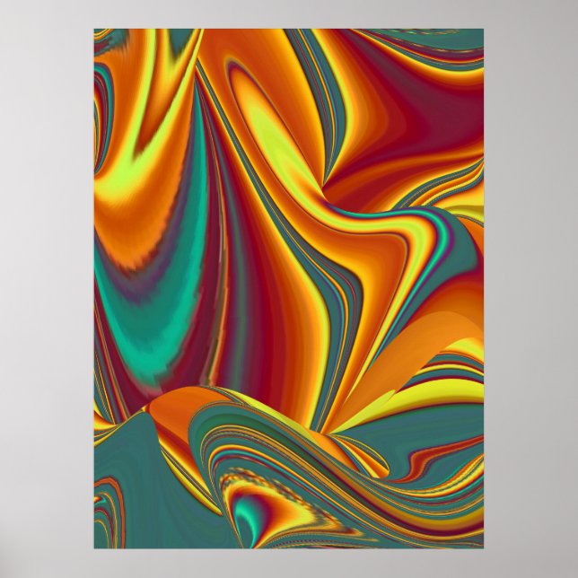 Póster Flores Mágicas de Primavera Verano Otoño (Frente)