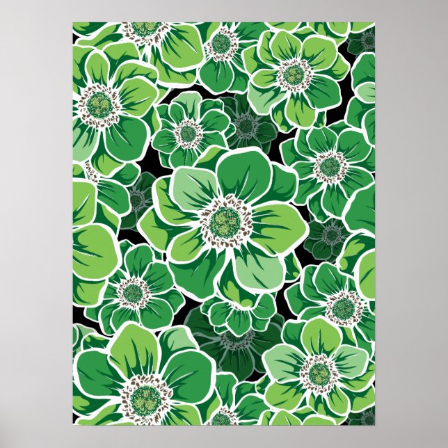 Póster Flores Mandala 3 (Frente)