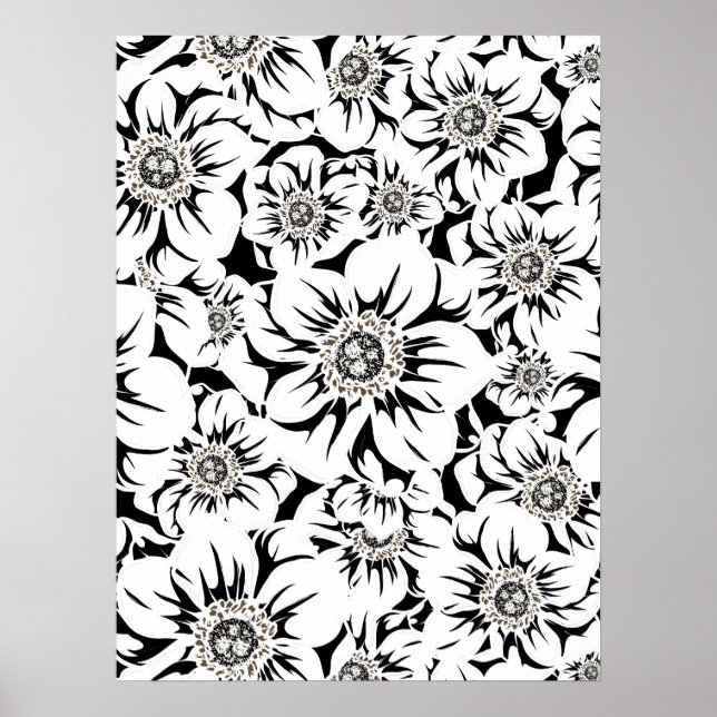 Póster Flores Mandala 6 (Frente)