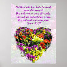 FLORES MARAVILLOSOS ISAIAH 40:31 EN LA ALA DE EAGL