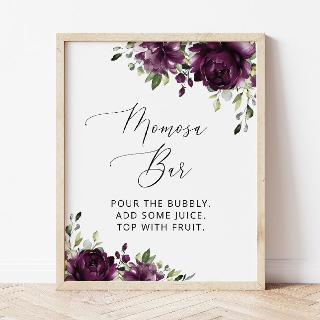 Póster Flores moradas, flores de ciruela, boho, bar Momos (Subido por el creador)