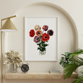 Póster Flores moradas moradas moradas moradas moradas mor