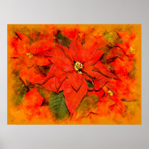 Póster Flores navidades