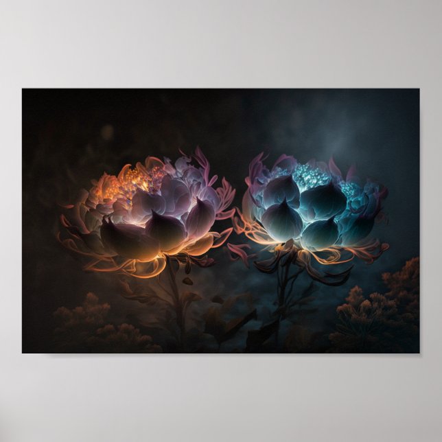 Póster Flores nocturnas (Frente)