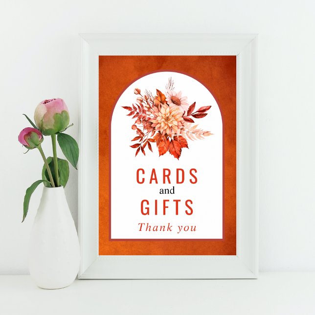 Póster Flores otoñales y naranja follaje casamiento (Subido por el creador)