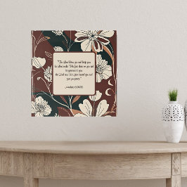 Póster Flores Otoño Noir Bendición Personalizable