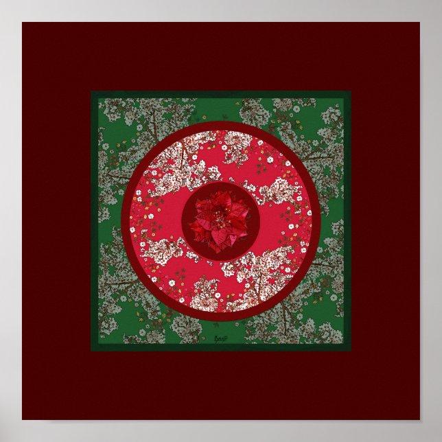 Póster Flores para Navidad (Frente)