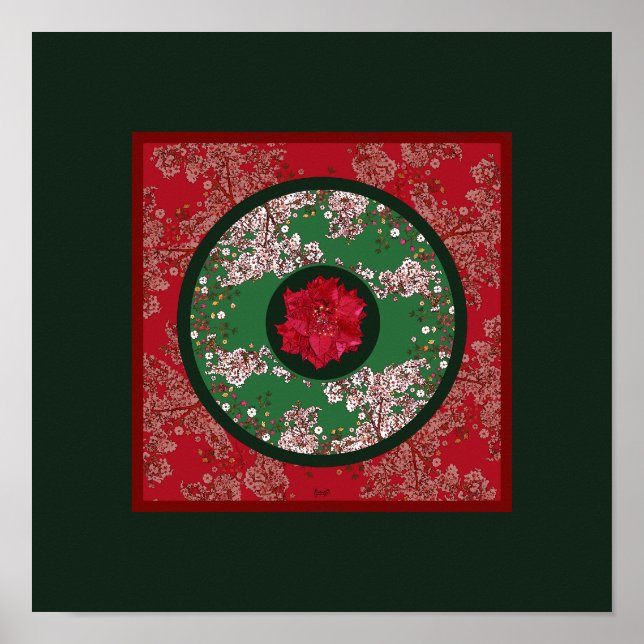 Póster Flores para Navidad (Frente)