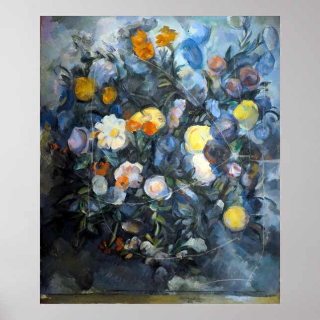 Póster Flores - Paul Cezanne - c1902 (Frente)