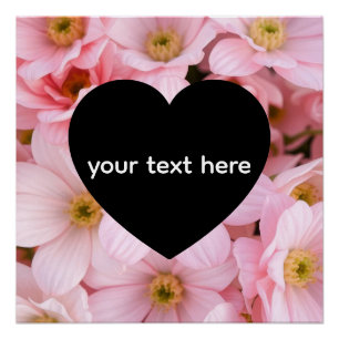 Póster flores personalizadas