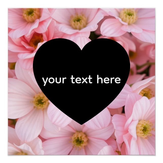 Póster flores personalizadas (Anverso)