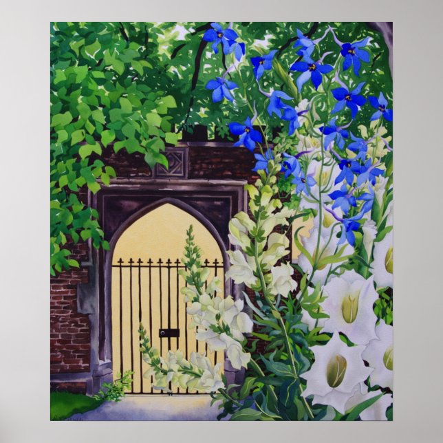 Póster Flores por una puerta de enlace soleada 2008 (Frente)