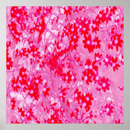 Póster Flores rojas de bonito