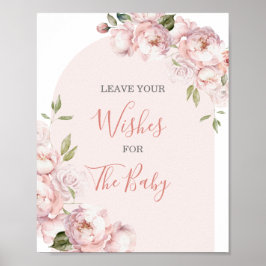 Póster Flores Rosa Chica Bebé En Bloom Deja Tus Deseos