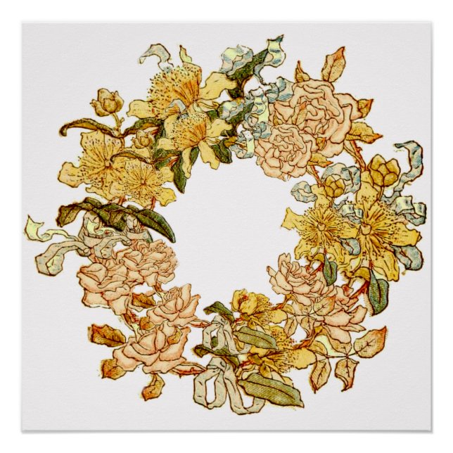 Póster Flores rosadas de flor flor de flores de primavera (Anverso)