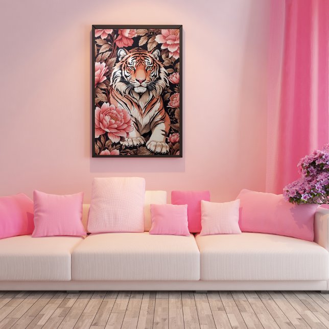 Póster Flores rosadas del tigre mesmerizadoras (Subido por el creador)