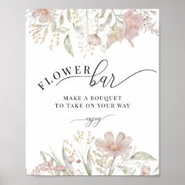 Póster Flores rosadas polvorientas | Boom Bar