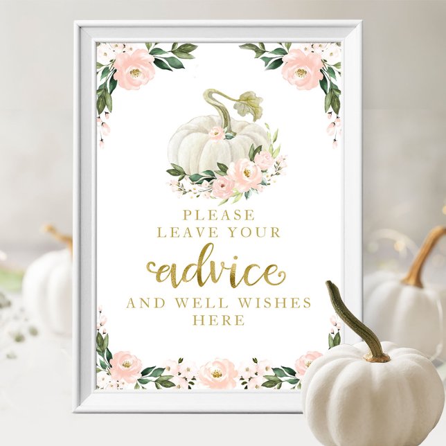 Póster Flores rosas Calabaza Rótulo de consejos de Baby S (Subido por el creador)