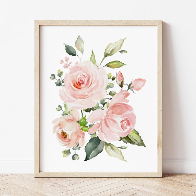Póster Flores rosas, flores acuáticas, guardería Chica (Subido por el creador)