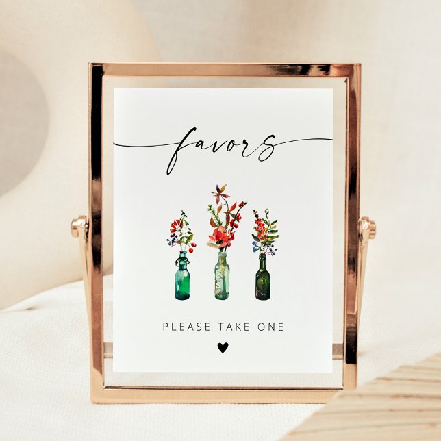 Póster Flores salvajes con escritura elegante moderna fav (Subido por el creador)