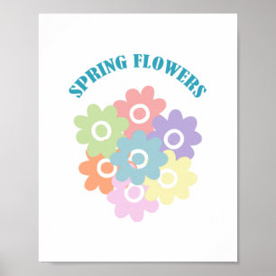 Póster Flores salvajes de primavera