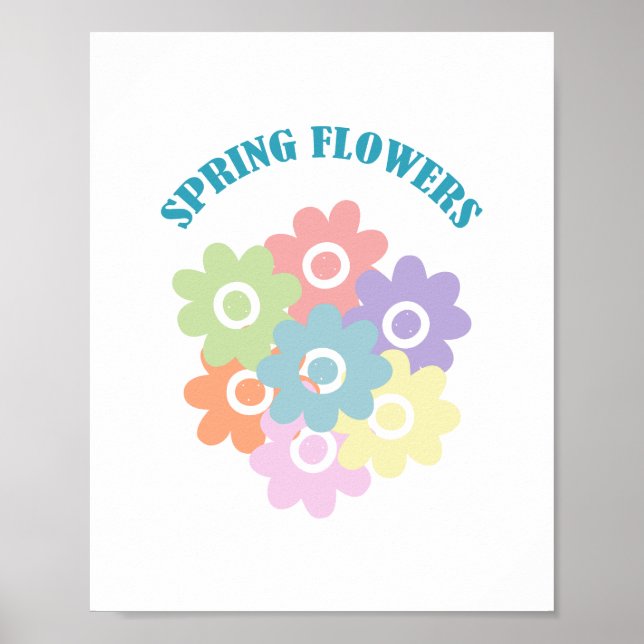 Póster Flores salvajes de primavera (Frente)