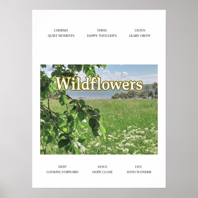 Póster Flores silvestres (Frente)