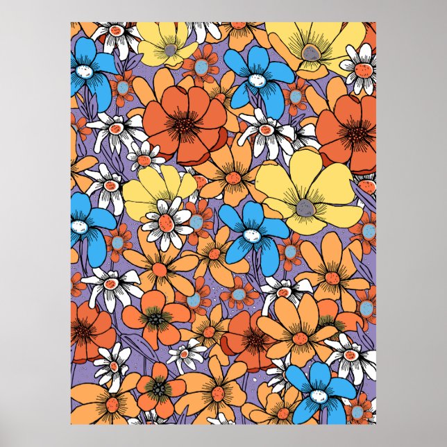 Póster Flores silvestres (Frente)