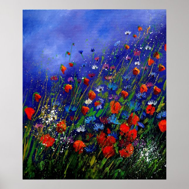 Póster flores silvestres 787 (Frente)