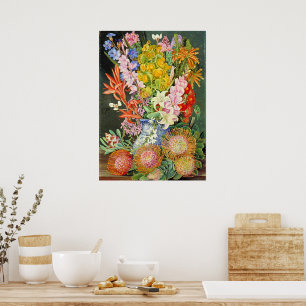 Póster Flores Silvestres de Ceres, África Occidental