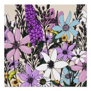 Póster Flores Silvestres de Verano