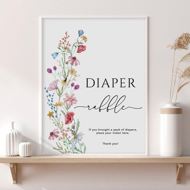 Póster Flores silvestres Diaper Raffle (Subido por el creador)