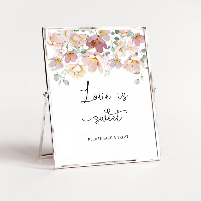 Póster Flores silvestres El amor es dulce, toma un regalo (Subido por el creador)