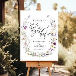 Póster Flores silvestres La noche antes del ensayo bienve