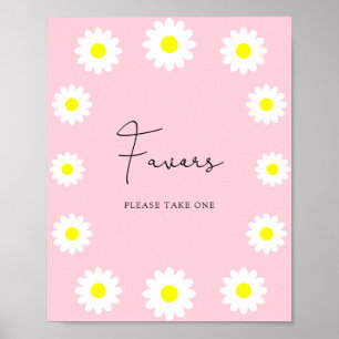 Póster Flores silvestres margaritas - Favoritos