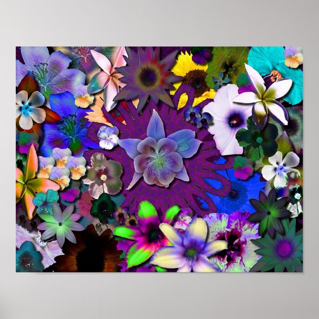 Póster Flores silvestres - más pequeñas (Frente)