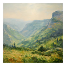 Flores silvestres Montañas Paisaje-Impresionismo A