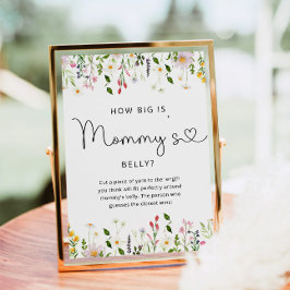 Póster Flores silvestres qué tan grande es la poster del 