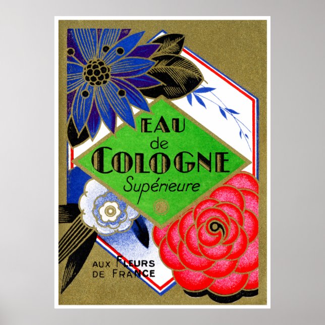 Póster Flores superiores de perfume de Francia 1925 (Frente)